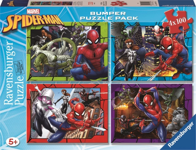 Puzzle Spiderman 4x100 piese