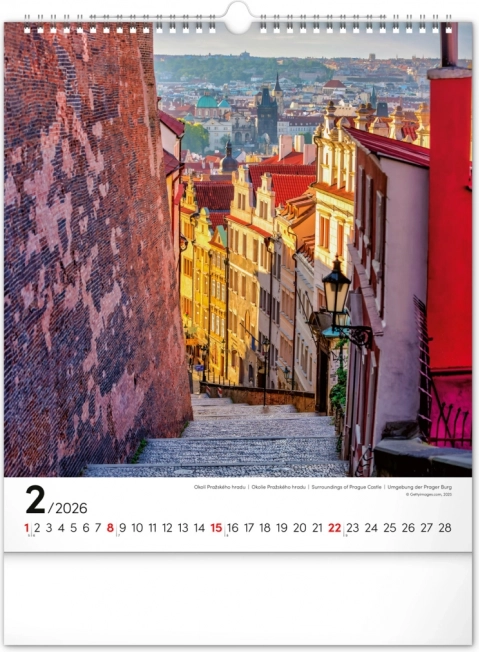 Calendar de perete Praga 2026
