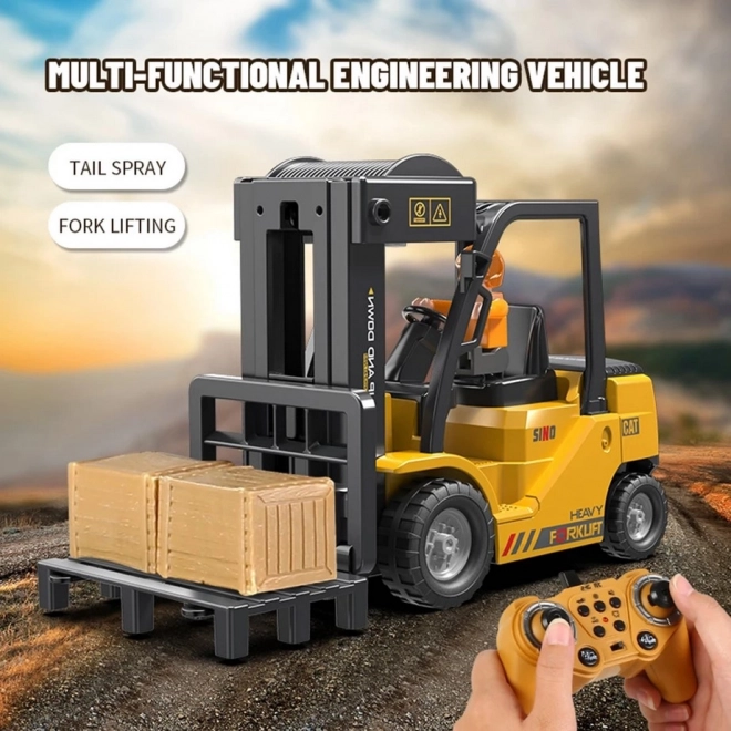 Stivuitor de jucărie Woopie controlat de la distanță RC 1:24