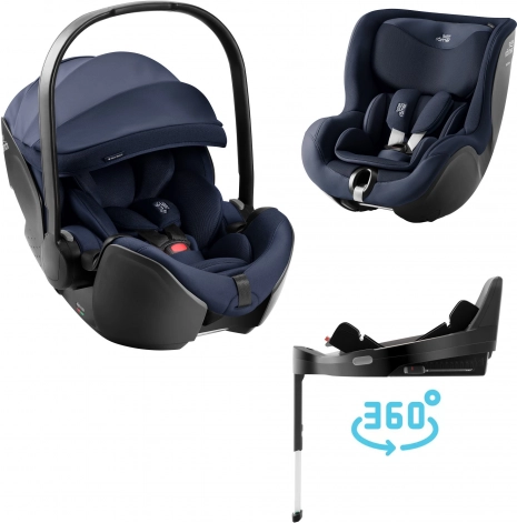 Set scaune auto Baby-Safe Pro și Dualfix 5z în stil Night Blue