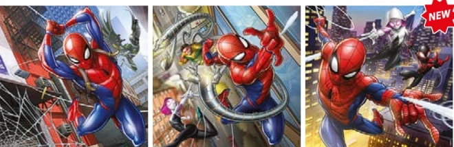 Puzzle 3 x 48 piese Spider-Man