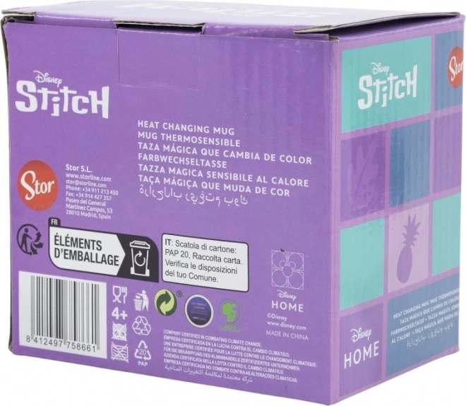 Cana ceramică cu motiv schimbător Stitch