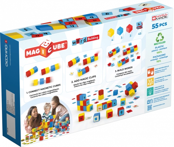 Geomag Magicube Cuvinte 55 piese