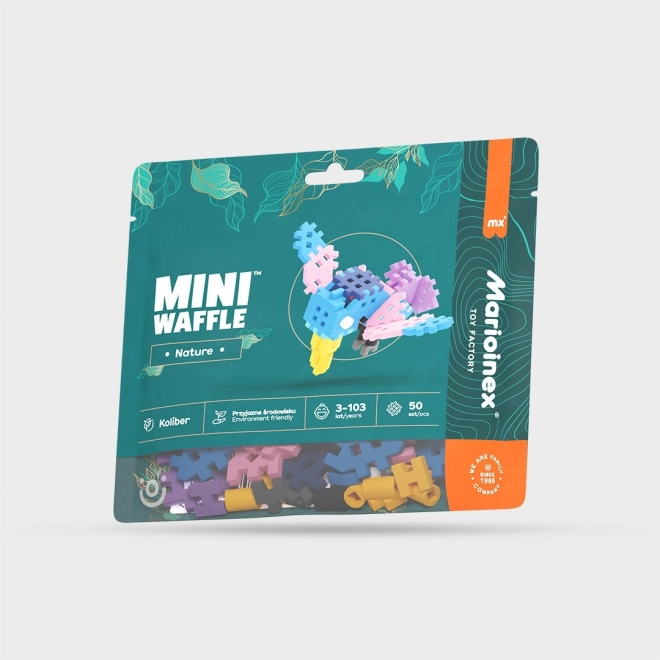 Set de construcție Mini Waffle Nature - Colibri