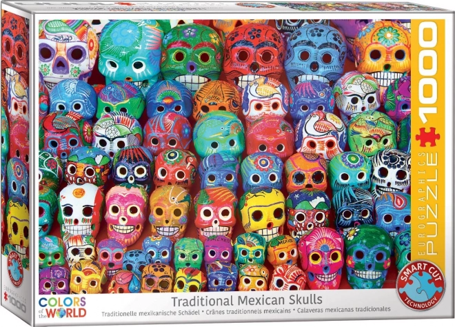 Puzzle cu cranii mexicane traditionale 1000 piese