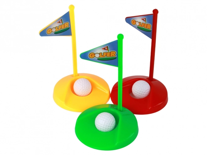 Set minigolf pentru copii, 12 piese