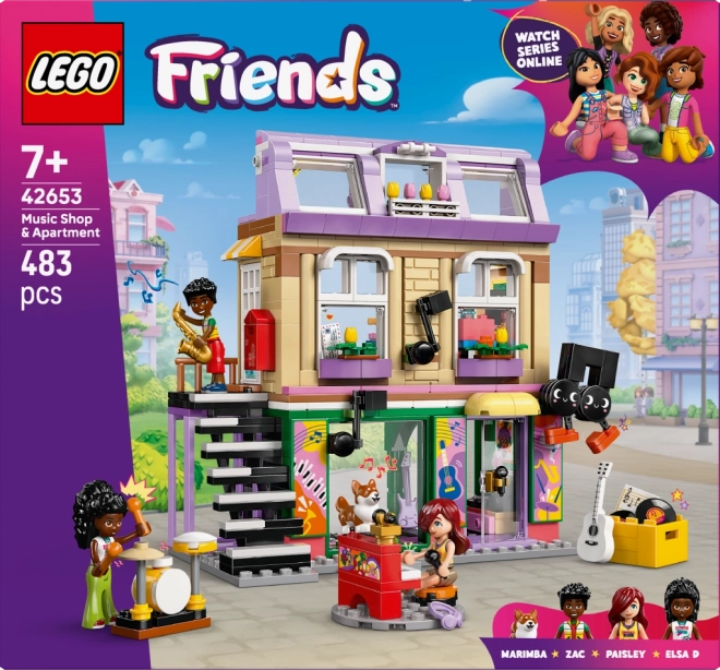 LEGO Friends magazin de muzică și apartament
