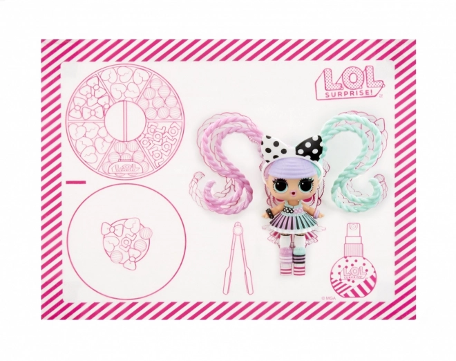 Păpușa L.O.L. Surprise Hair Beads Tots - set de 12 bucăți