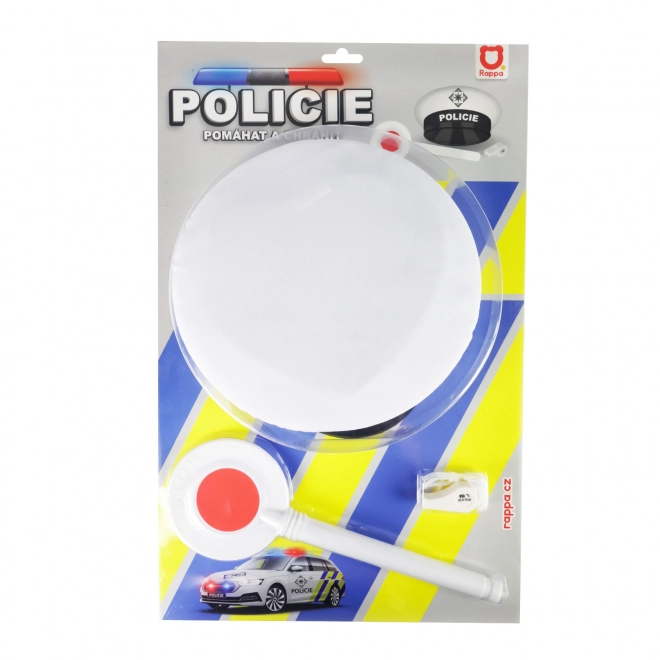 Set de poliție rutieră cu baston și fluier