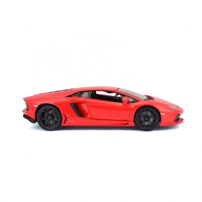 Mașinuță metalică Lamborghini Aventador LP700-4 portocaliu metalizat