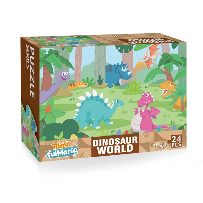 Puzzle Dinozauri Veseli 24 Piese