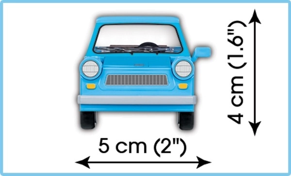 Mașină COBI Trabant 601, Set de construcție 72 piese