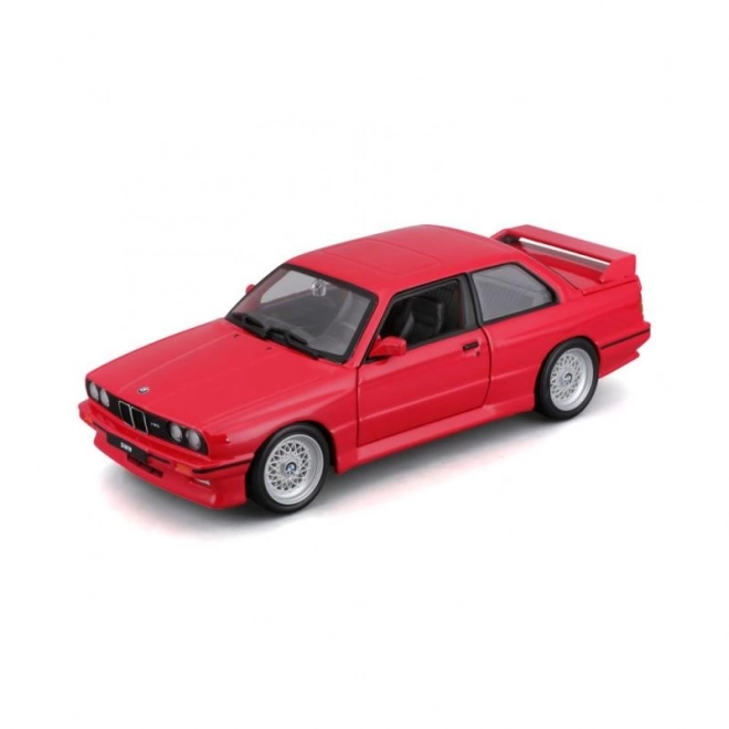 Mașină metalică BMW M3 Seria 3 1988 roșie