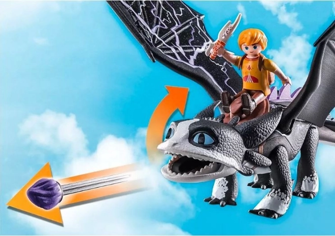 Set figurine Dragons Thunder și Tom
