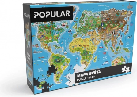 Puzzle hartă a lumii 160 piese
