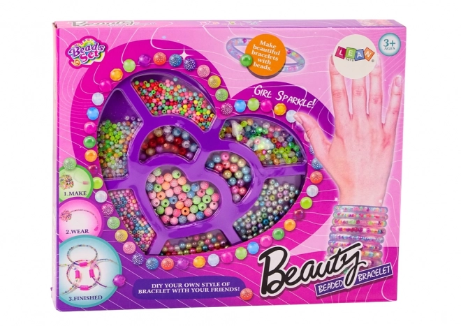 Set creativ brățară DIY colorată cu mărgele pentru bijuterii