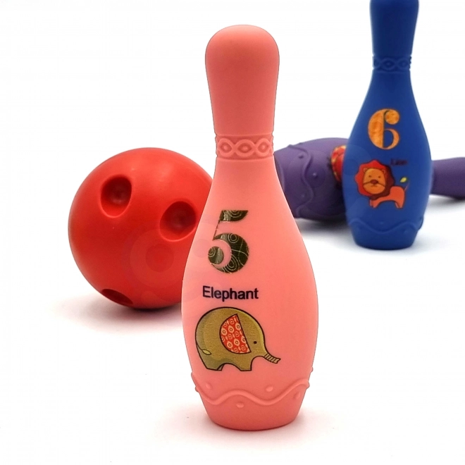 Jucărie senzorială popice pentru bebeluși Woopie
