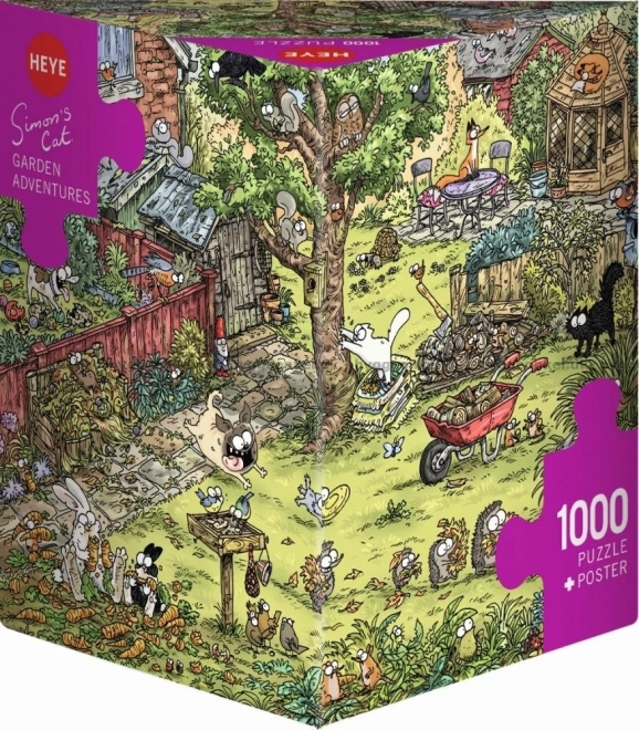 Puzzle Heye Simon’s Cat: aventuri în grădină