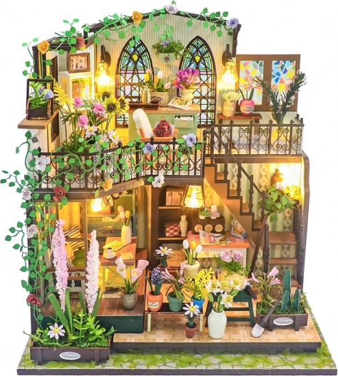 Miniatura căsuței Casa cu Flori a lui Darcy