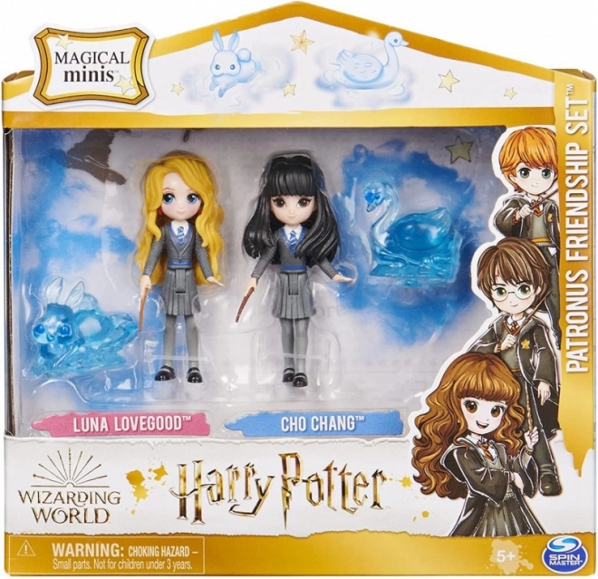 Figurine Harry Potter: Lenka și Cho cu patroni