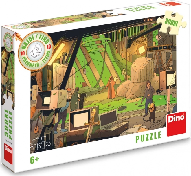 Puzzle DINO găsește 10 obiecte: Film XL 300 piese