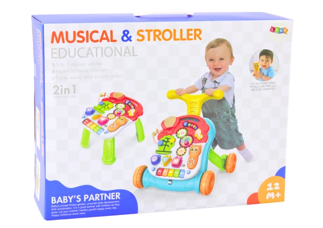 Funcție 2în1: Măsuță și premergător