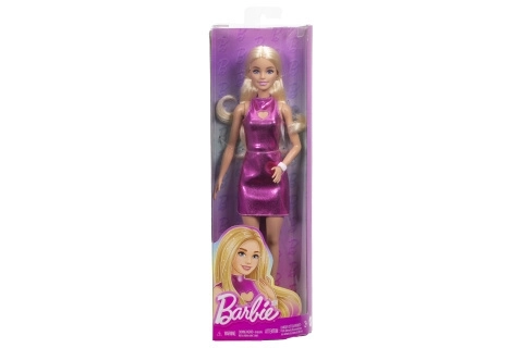 Barbie Model în Rochie Strălucitoare cu Inimioare