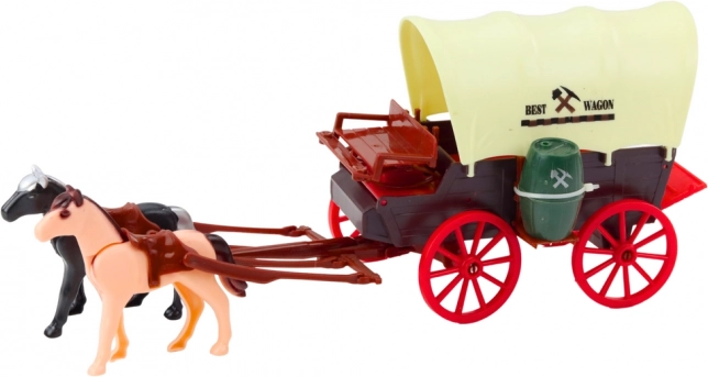 Set de cowboy cu căruță western și figurine