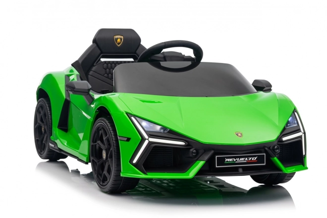 Mașinuță electrică Lamborghini Revuelto verde