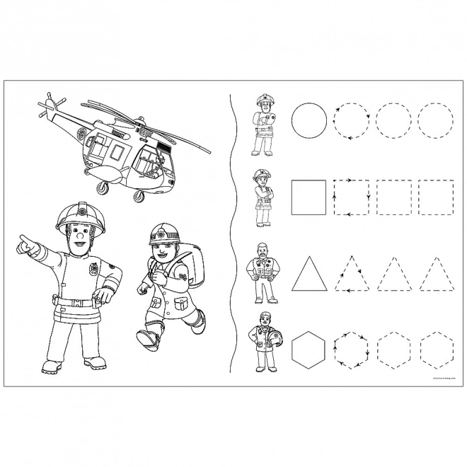 Puzzle dublu față Pompierul Sam și echipa sa SUPER MAXI 24 piese