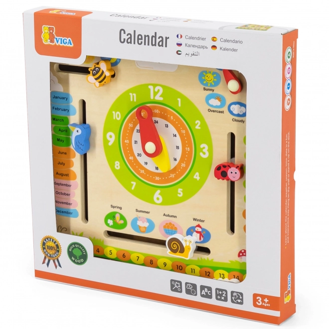 Calendar educativ învățarea limbii engleze