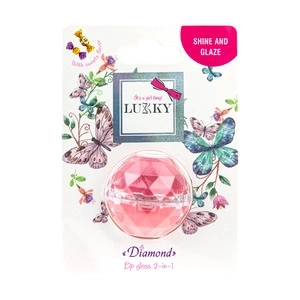 Lukky luciu de buze diamant 2-în-1, aromă dulce, culori: lumini