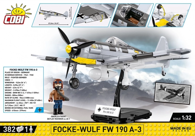 Model de avion COBI Focke-Wulf Fw 190 A3