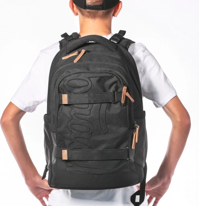 Set Școlar Baagl Skate Max Darkness: Rucsac, Penar și Săculeț