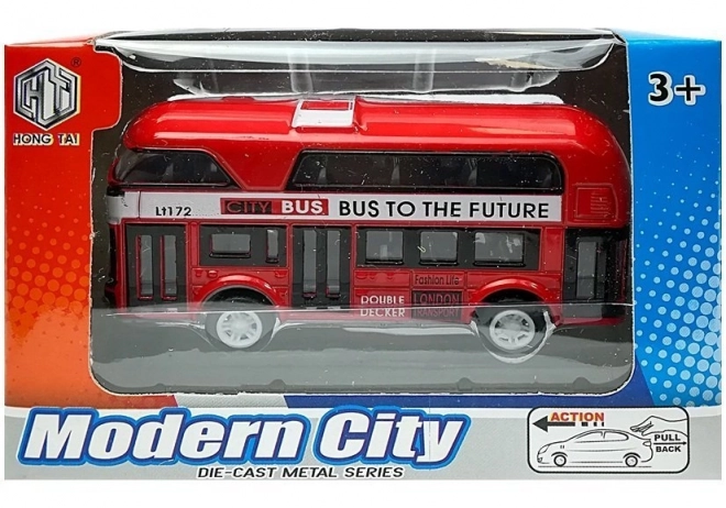Autobuz etajat cu motorizare în patru culori