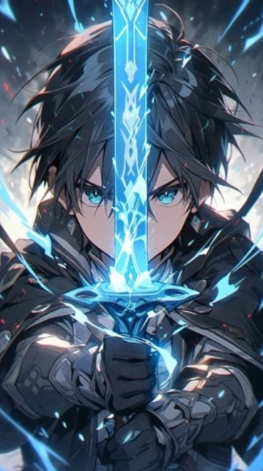 Pictura cu diamante Kirito 30x40 cm