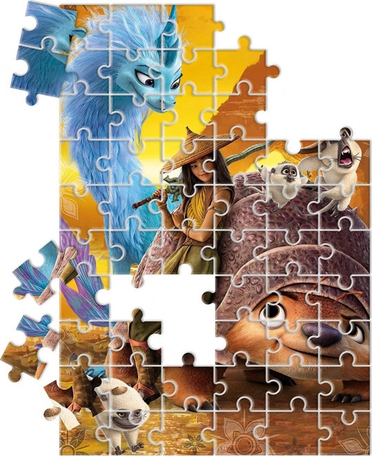 Puzzle cu Raya și Dragonul 60 piese