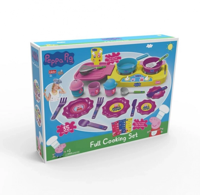 set de veselă Peppa Pig MAC TOYS, 35 piese