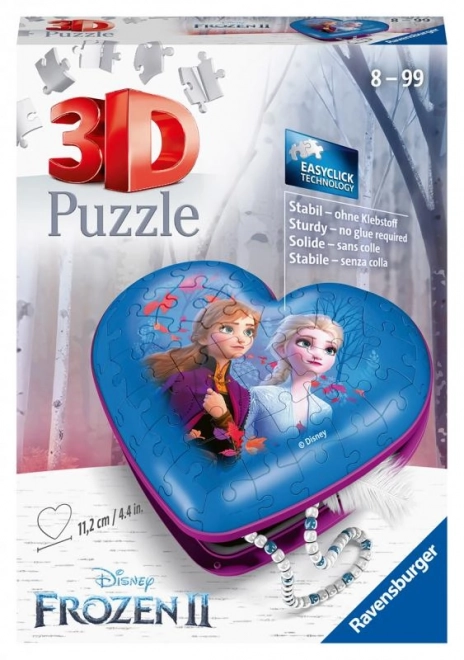 Puzzle 3D in forma de inima Frozen II Ravensburger