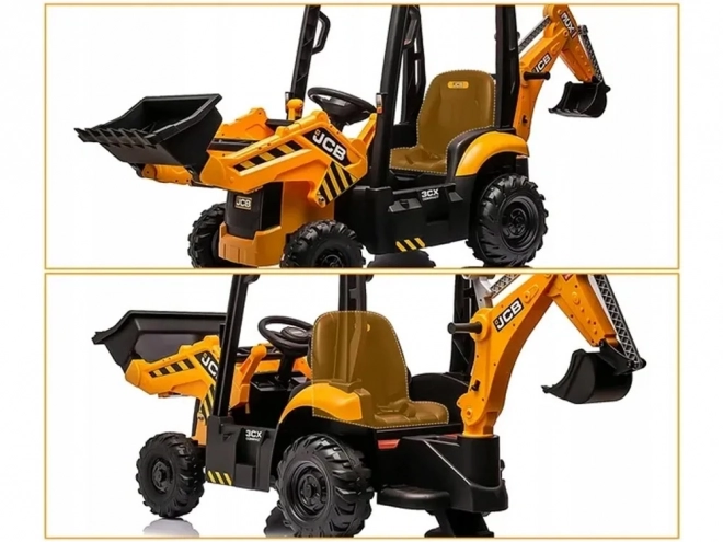 Tractor cu încărcător și excavator electric pentru copii