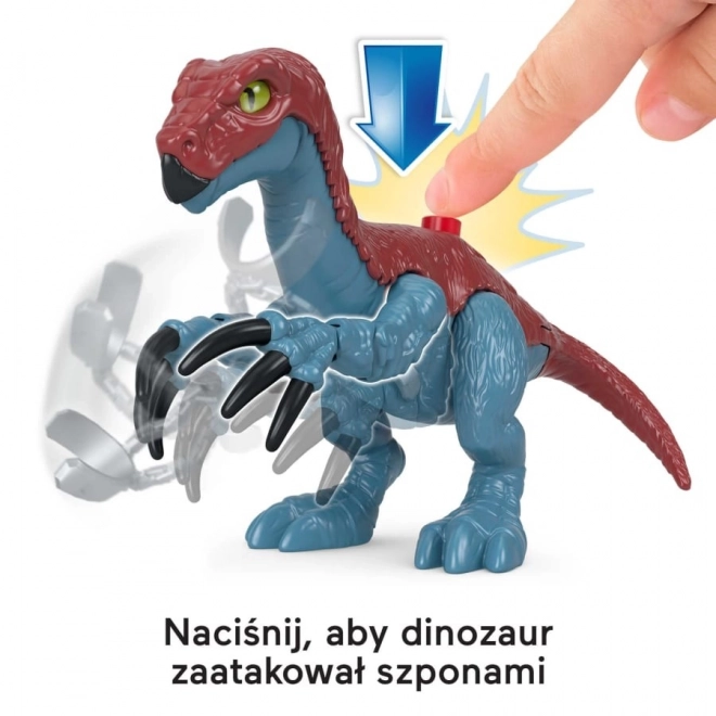 Set figurine Jurassic World Imaginext Therizinosaurus și Owen