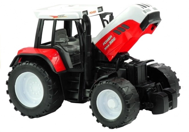 Tractor mare agricol cu presă de balotat
