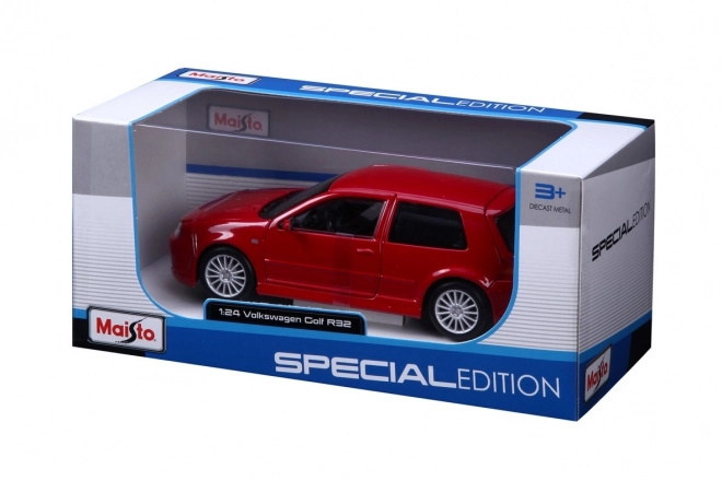 Model mașină Volkswagen Golf R32 Grana 1/24 roșu