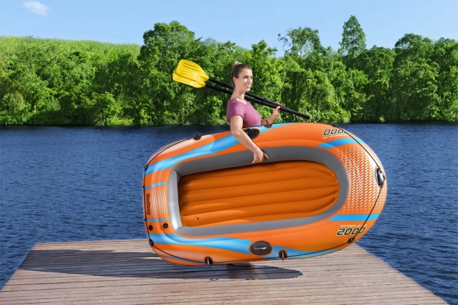 Ponton gonflabil Kondor Elite 2000 cu accesorii BESTWAY