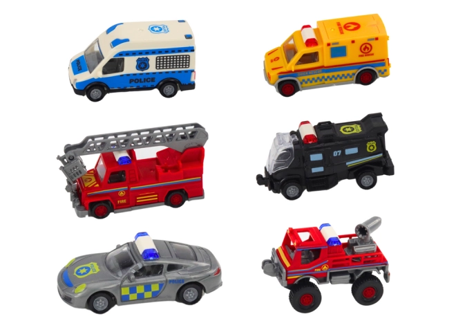Șase vehicule de salvare