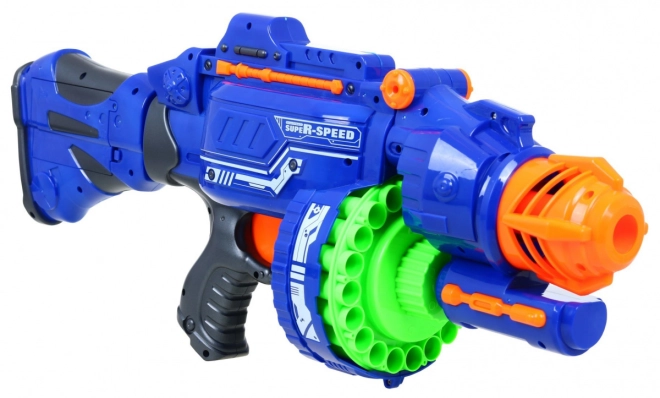 Blaster semi-automat cu tambur și tragere rapidă