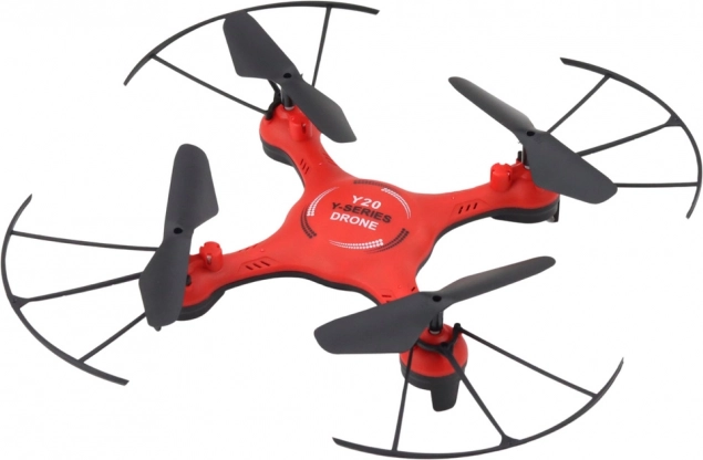 Dron cu efecte LED roșu