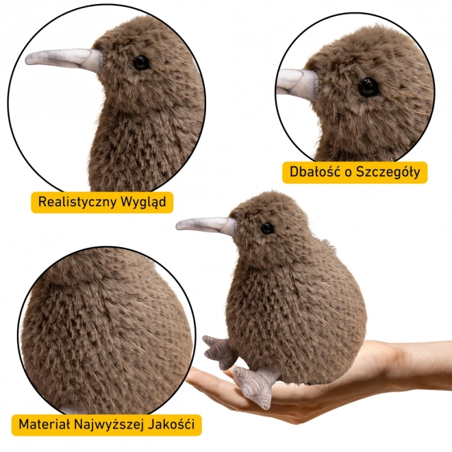 Plus de jucărie Kiwi plus bej închis 21cm