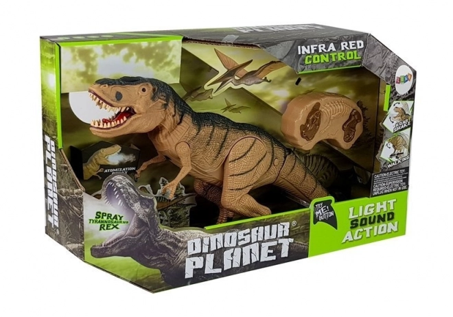 dinozaur r/c tiranozaur rex cu aburi