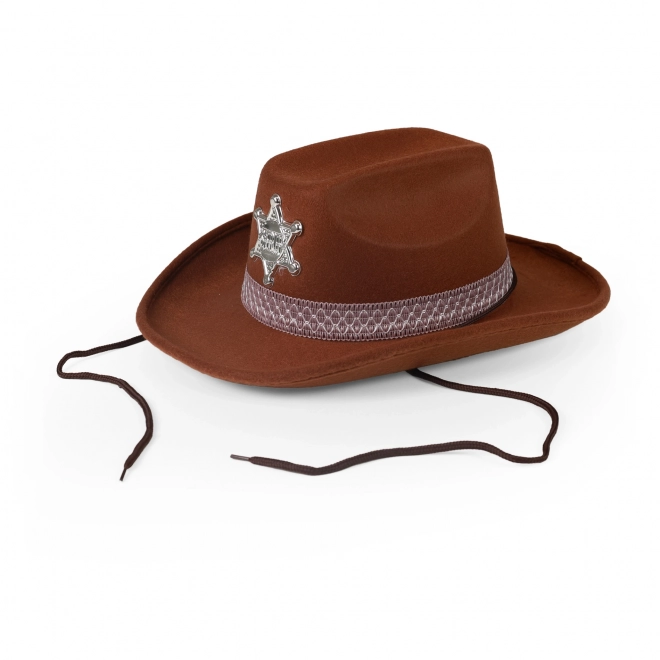 Pălărie de cowboy pentru copii cu stea de șerif